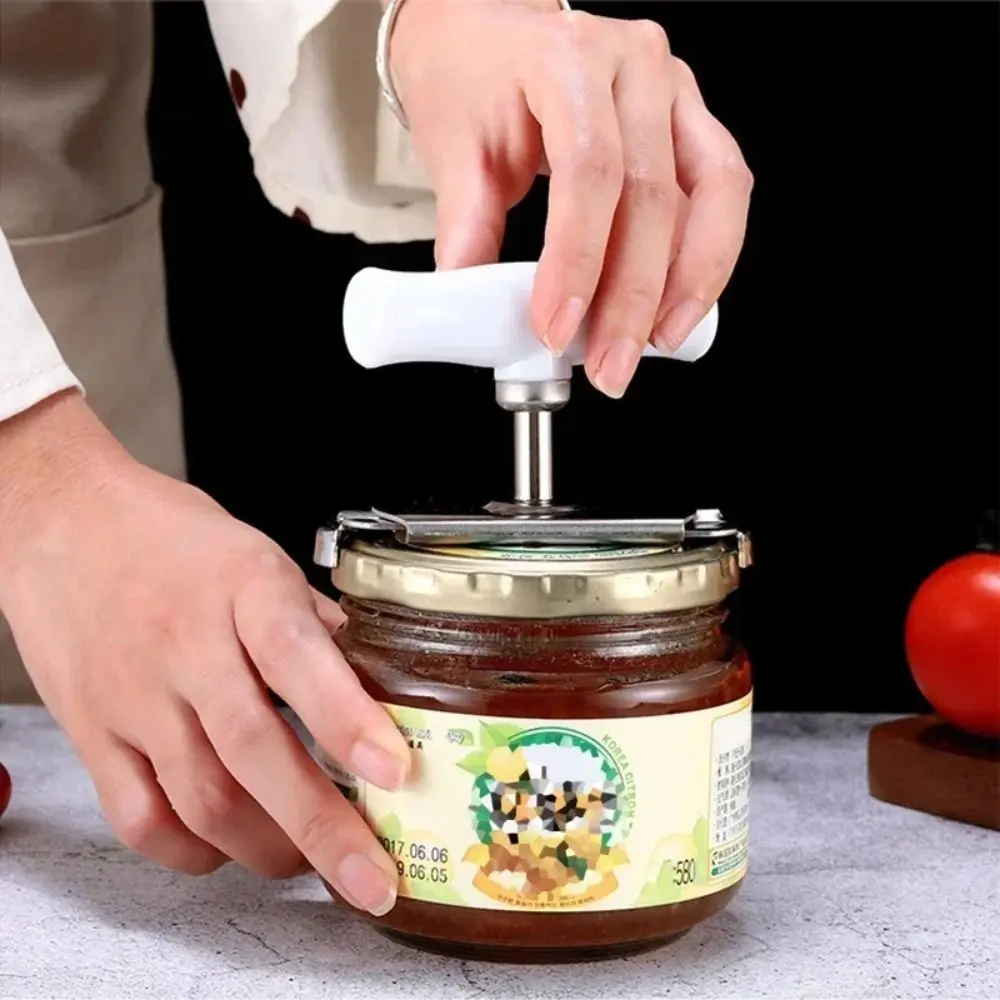 Portable Stainless Steel Bottle Cap Opener Labor-saving Non-Slip Bottle Cap Twister Adjustable Can Opener Kitchen Gadget