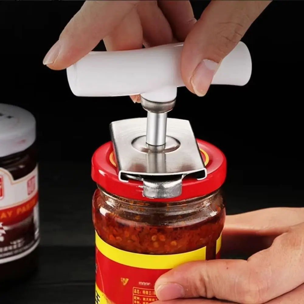 Portable Stainless Steel Bottle Cap Opener Labor-saving Non-Slip Bottle Cap Twister Adjustable Can Opener Kitchen Gadget