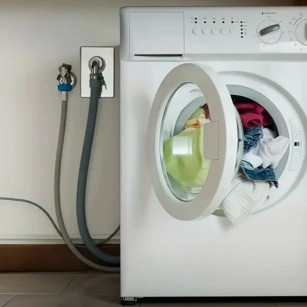 New Flexible Washing Machine Drain Hose Grey Corrugated Washing Machine Tube Thickened Extension Pipe