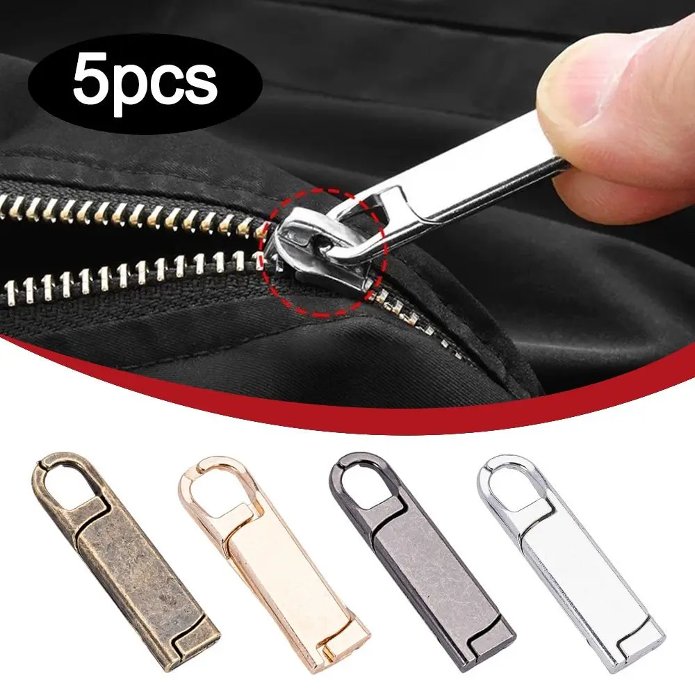 5Pcs Craft Detachable Zipper Puller Removable Markers Clothing Zip Fixer DIY Sewing Tool Zipper Head Repair Kits