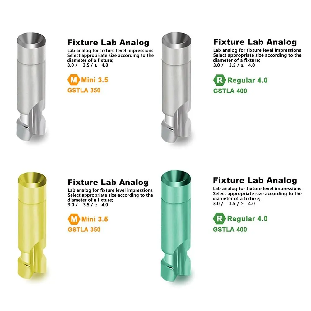 Practical Stainless Steel Gypsum Substitute Multiple Color DIY Protective Cap Titanium Base Dental Laboratory