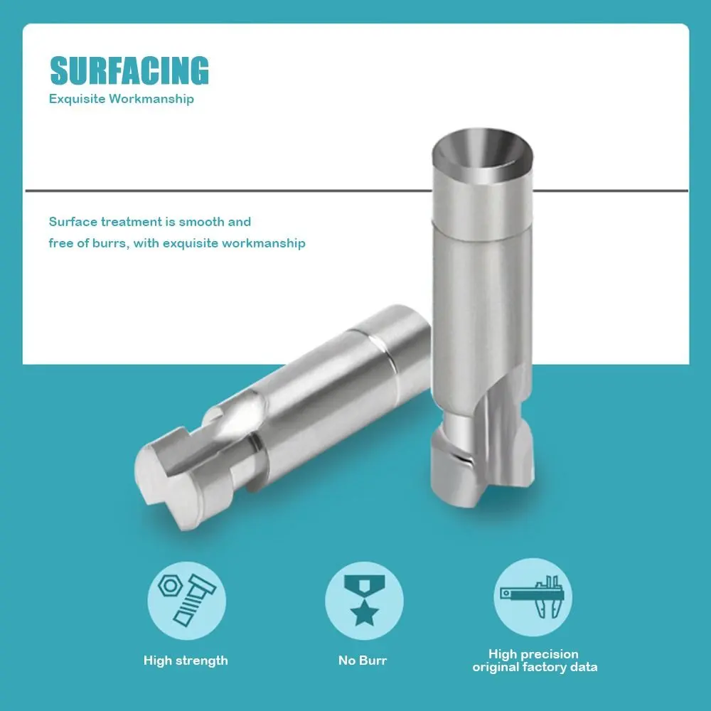 Practical Stainless Steel Gypsum Substitute Multiple Color DIY Protective Cap Titanium Base Dental Laboratory