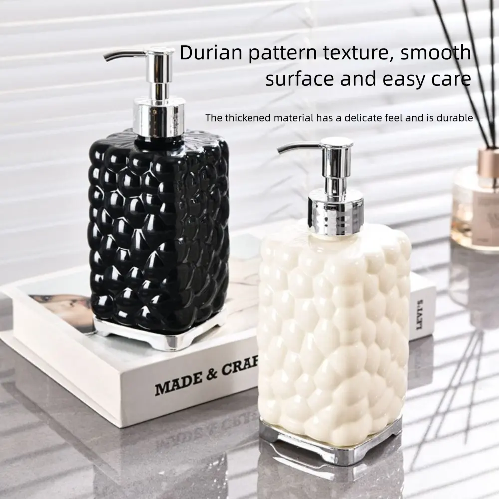 Portable PET Lotion Bottle Transparent 430ml Liquid Hand Soap Reusable Shower Gel Bottle Bathroom