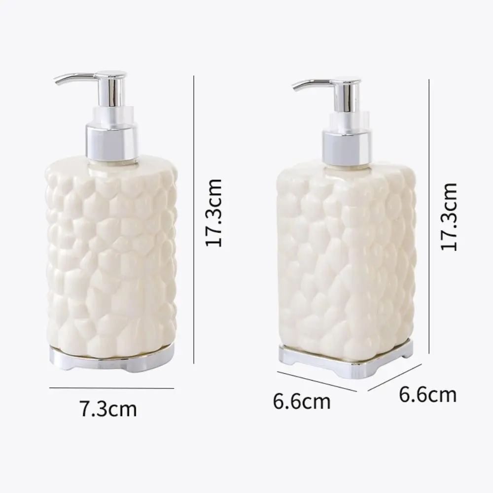 Portable PET Lotion Bottle Transparent 430ml Liquid Hand Soap Reusable Shower Gel Bottle Bathroom