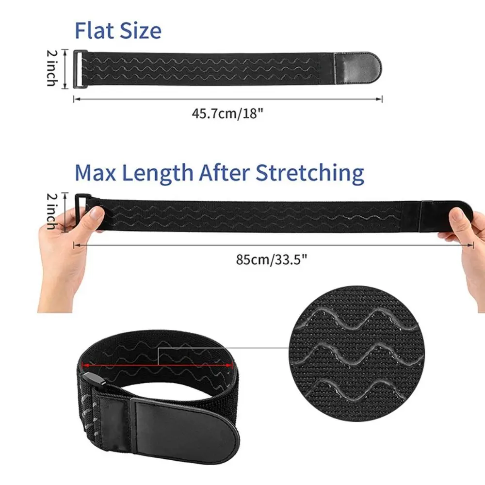 NEW with Anti-Slip Strips Elastic Straps Adjustable Multipurpose Loop Cinch Straps Reusable Fastening Securing Tape Straps