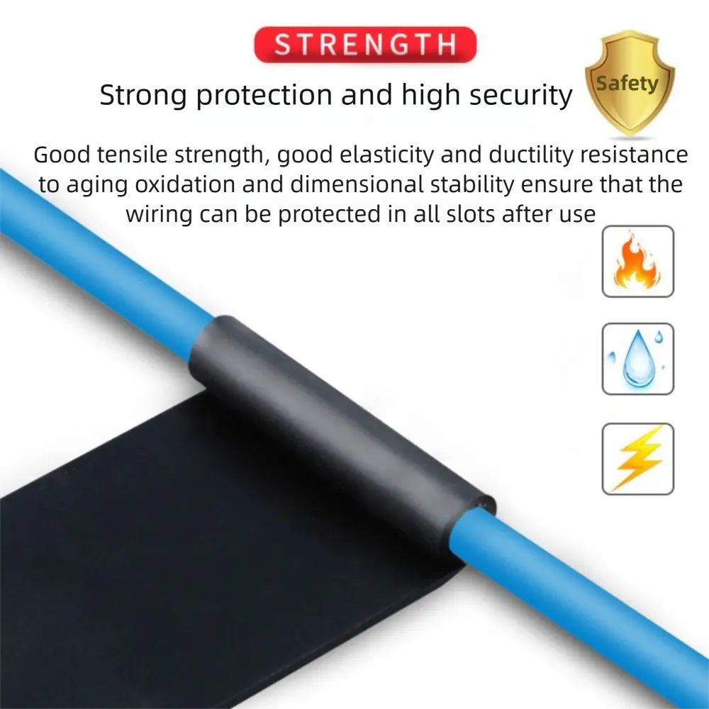 10 Rolls Wear-resistant Insulating Tape Waterproof High-Temperature Resistant Electrical Tape PVC Thickened Flame Retardant Tape