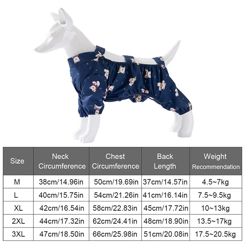 Waterproof Pet Strolling Going Out Pants Dust-proof Cartoon Dog Leggings M~3XL Insect Prevention Pet Clothes Spring Summer