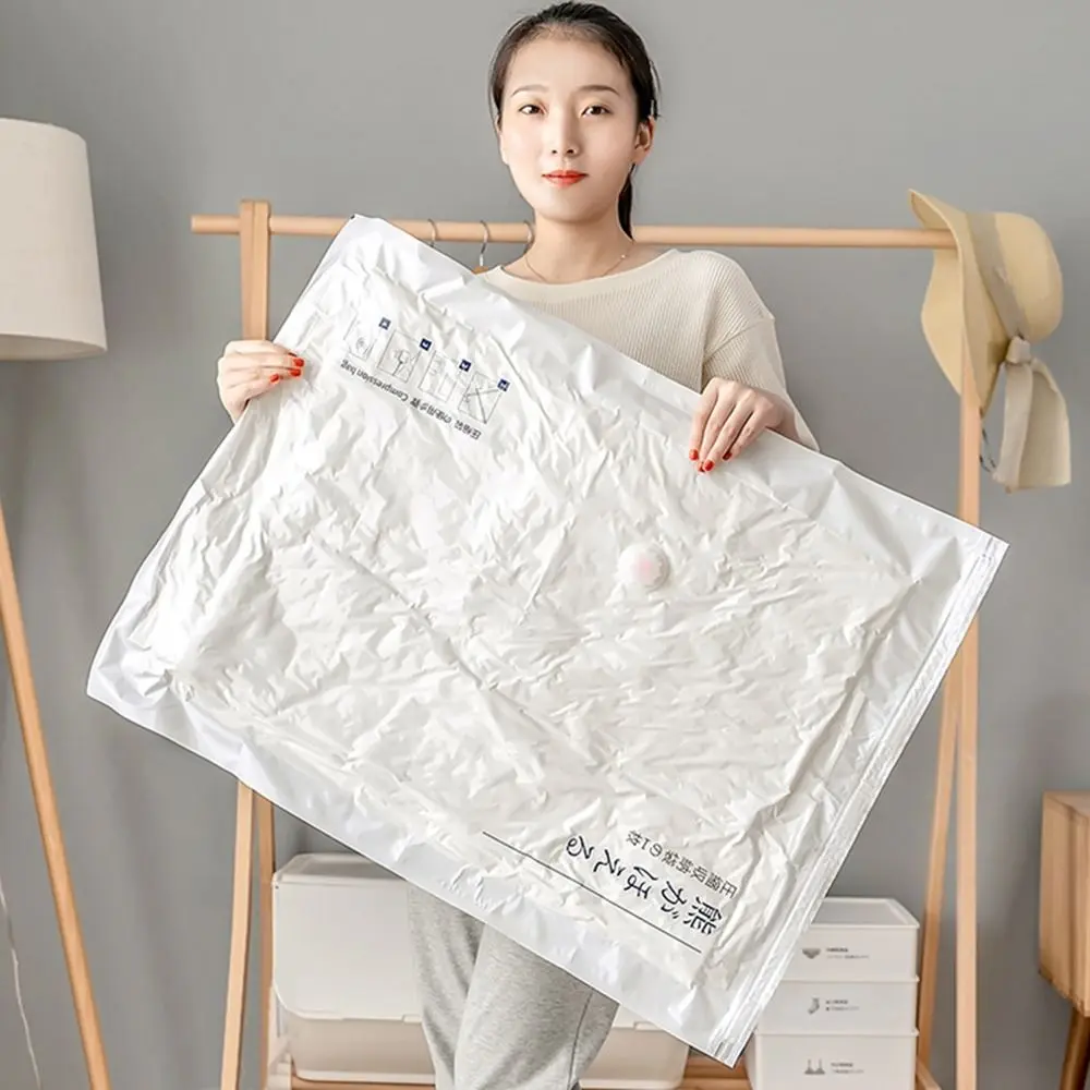 Reusable Vacuum Compression Bag Household Clothes Organizer Clothing Dustproof Cover Thickened Large Capacity