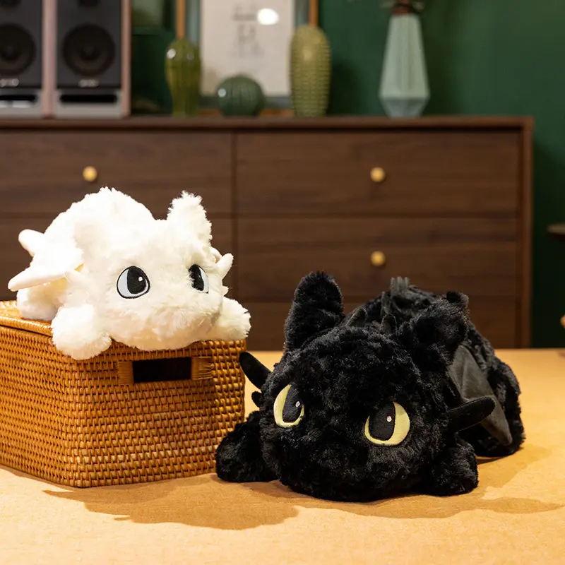 55Cm Anime Cartoon How To Train Your Dragon Toothless Plush Toy Y2K Fashion New Plush Doll Pillow Car Pillow Gift for Girls