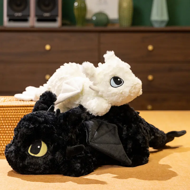 55Cm Anime Cartoon How To Train Your Dragon Toothless Plush Toy Y2K Fashion New Plush Doll Pillow Car Pillow Gift for Girls