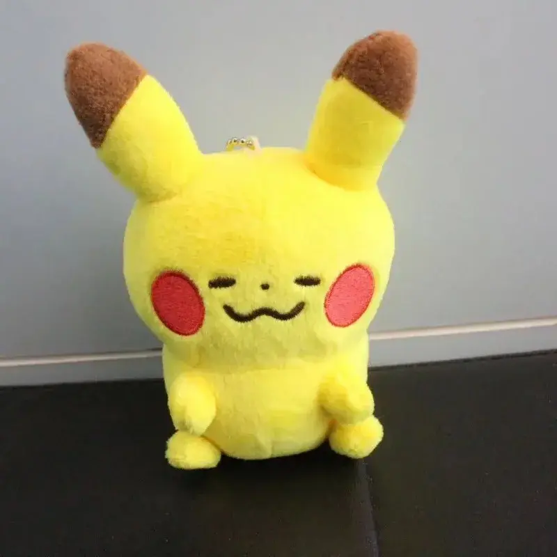 10cm Pokemon Plush Toy Anime Figure Pikachu Charizard Mewtwo Eevee Mew Lucario Gengar Stuffed Doll Pendant Toy Kids Xmas Gift