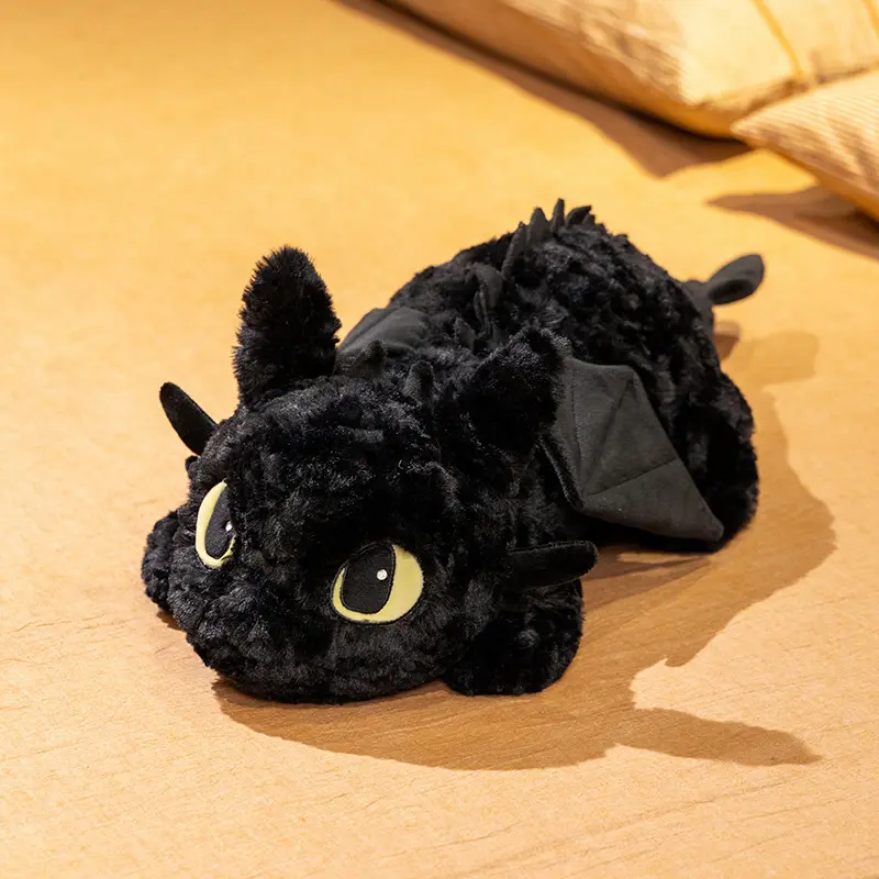 55Cm Anime Cartoon How To Train Your Dragon Toothless Plush Toy Y2K Fashion New Plush Doll Pillow Car Pillow Gift for Girls
