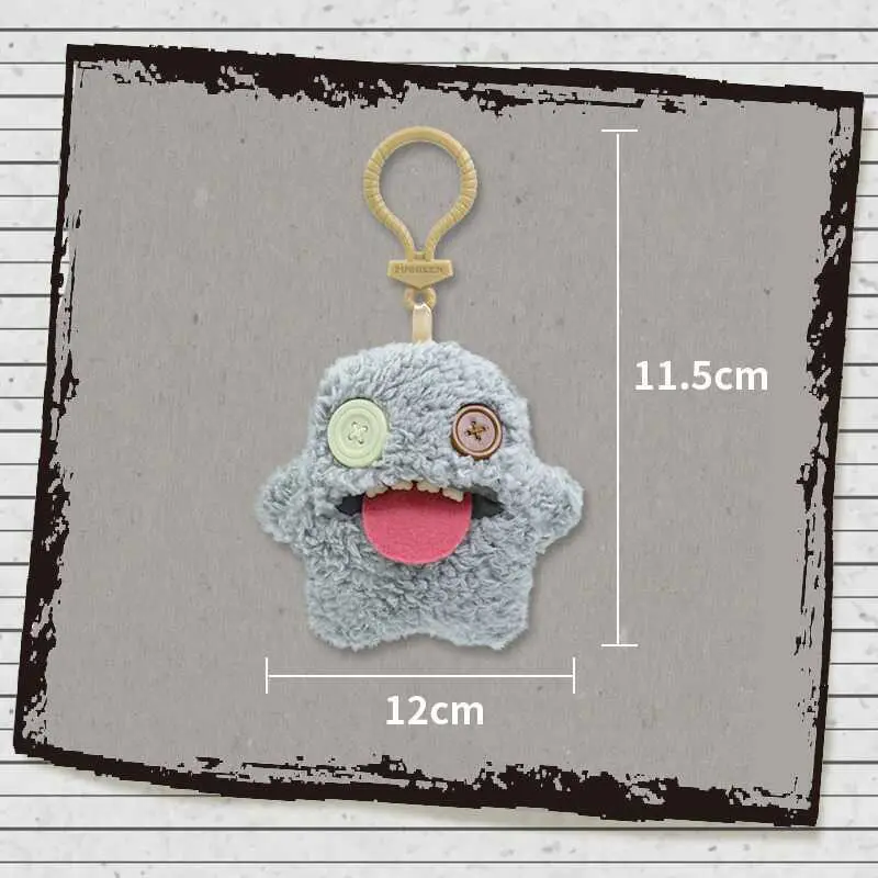 12cm Fuggler Funny Ugly Monster Plush Toys Keychain Kawaii Fuggler Monster Rabbits Cute Stuffed Peluche Dolls Pendants Gifts Kid