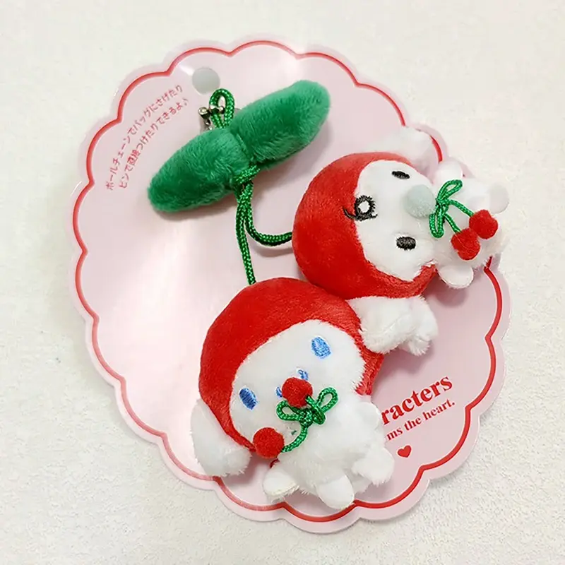 Cherry Sanrio Kawali Kuromi My Sweet Piano Hello Kitty Plush Toy Keychain Brooch Pachacco Backpack Pendant Decoration Girl Gift