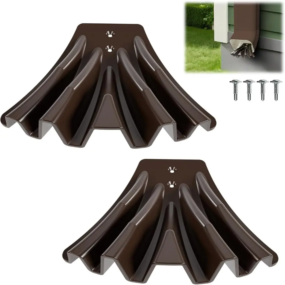 New 3"x 4" Gutter Downspout 3"x 2" Easy To Install Extension Tube Painwater Disperser Tool Quick Dispersal Rainwater Drainage