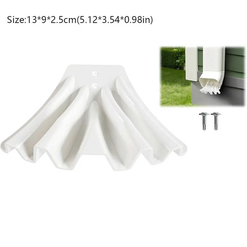 New 3"x 4" Gutter Downspout 3"x 2" Easy To Install Extension Tube Painwater Disperser Tool Quick Dispersal Rainwater Drainage