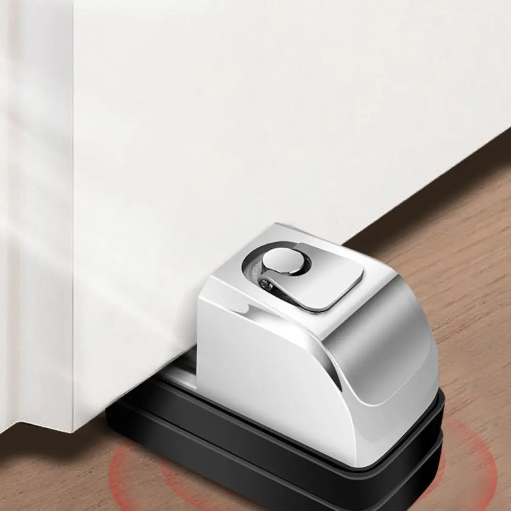 New Zinc Alloy Door Stopper Non Punching Wedge Door Holder Adjustable Anti-collision Door Suction Furniture