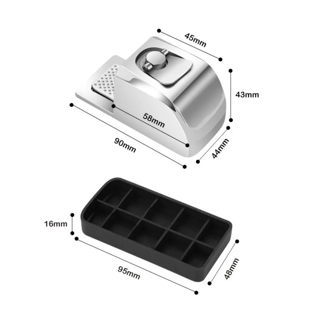 New Zinc Alloy Door Stopper Non Punching Wedge Door Holder Adjustable Anti-collision Door Suction Furniture