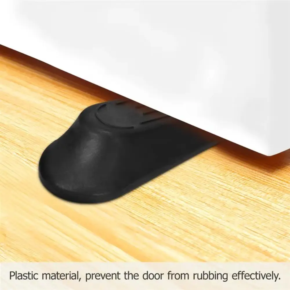 5pcs Set Plastic Door Stop Stoppers Durable Wedge Shape Heavy Duty Door Stopper Non-Slip Base Buffers Sliding Door Jam
