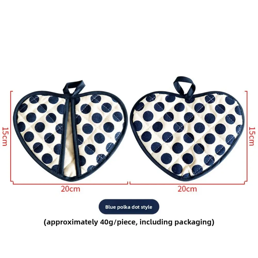 1pcs 2 in 1 Anti-scalding Gloves Double Layer Cotton Insulation Pads Hand Clips High Temperature Resistant Oven Gloves