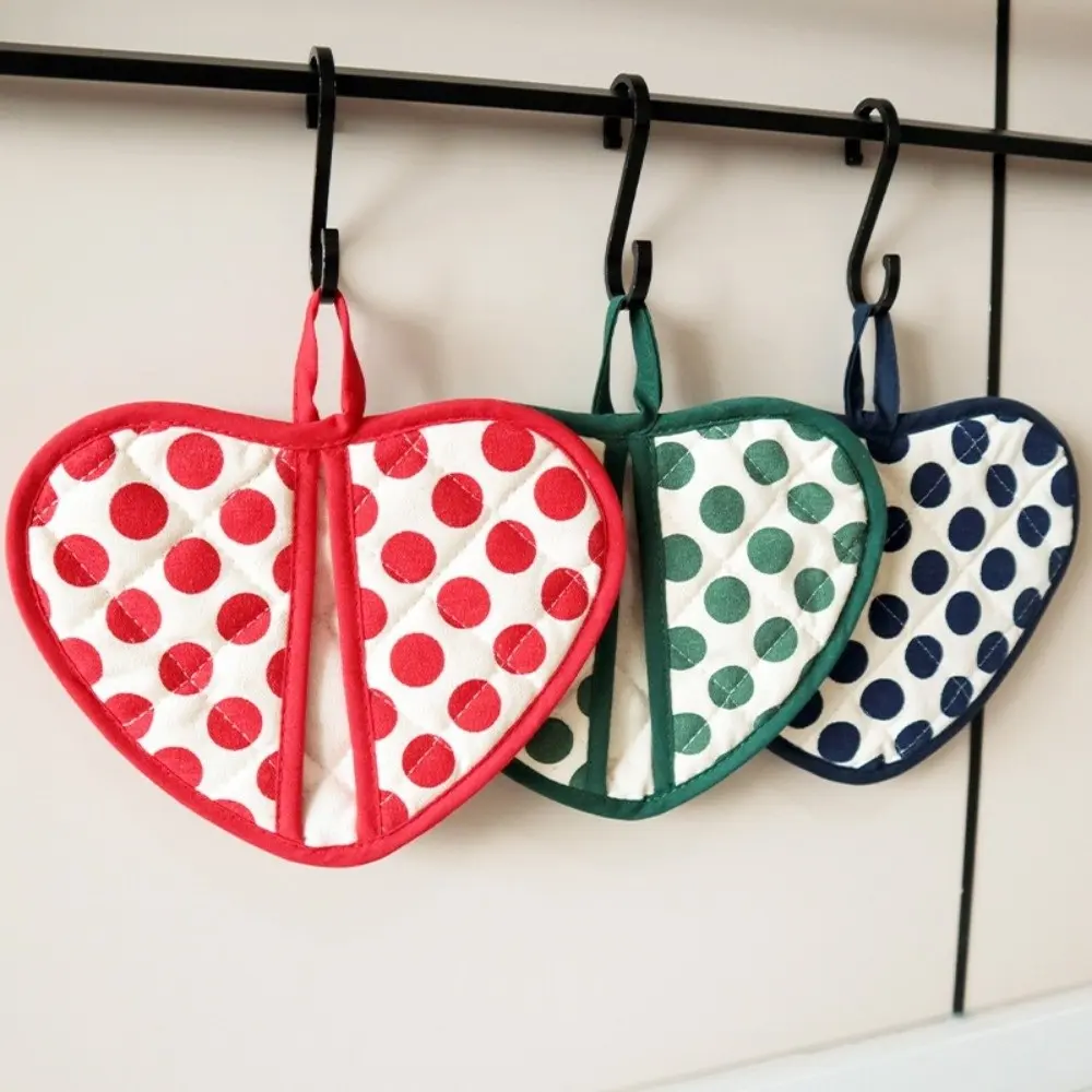 1pcs 2 in 1 Anti-scalding Gloves Double Layer Cotton Insulation Pads Hand Clips High Temperature Resistant Oven Gloves