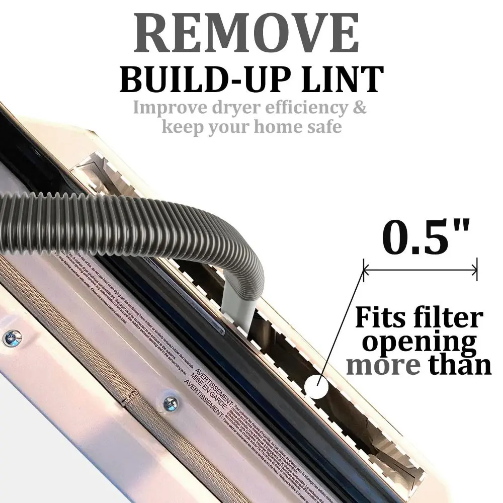 Crevice Tool Dryer Vent Lint Vacuum Attachments Lint Removal Tool Dryer Vent Cleaner Kit for Dyson V7 V8 V10 V11 V12 V15