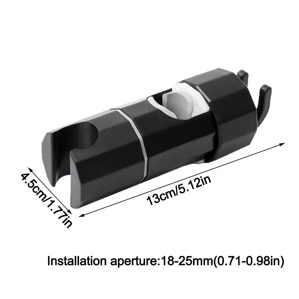 Adjustable Shower Head Holder ABS 360 Rotation Hook Design Shower Stand Clamp Showerhead Rail Slide Bracket Men Women