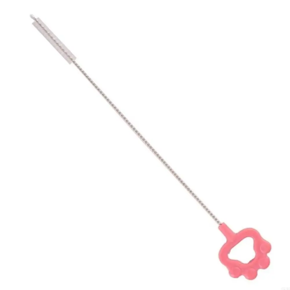 1/3Pcs Reusable Straw Cleaning Brush Bear Paw Style Household Drinking Straw Cleaner Brush Long Straw Brush