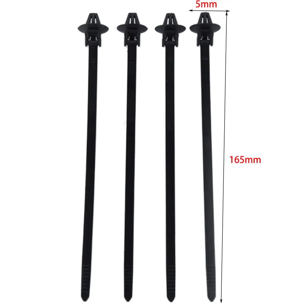 20/50/100Pcs New Nylon Cable Tie Buckle Practical 165*5mm Fastening Rings Reusable Universal Tie Holder Car Daily Repair
