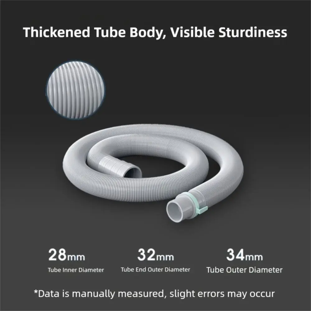 EVA Washing Machine Drain Hose Flexible Corrugated Tube Washer Discharge Tube 1m 3m 5m Dishwasher Drain Hose Kitchen