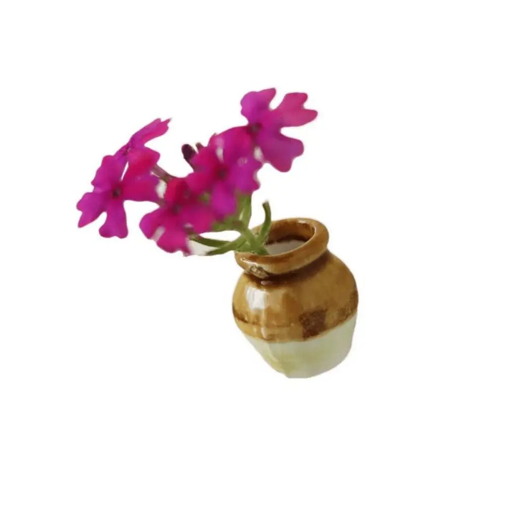 Mini Ceramic Vase Refrigerator Magnet DIY Magnet Vase Fridge Magnets 3D Vase High Quality Plant Fridge Magnet Home Decor
