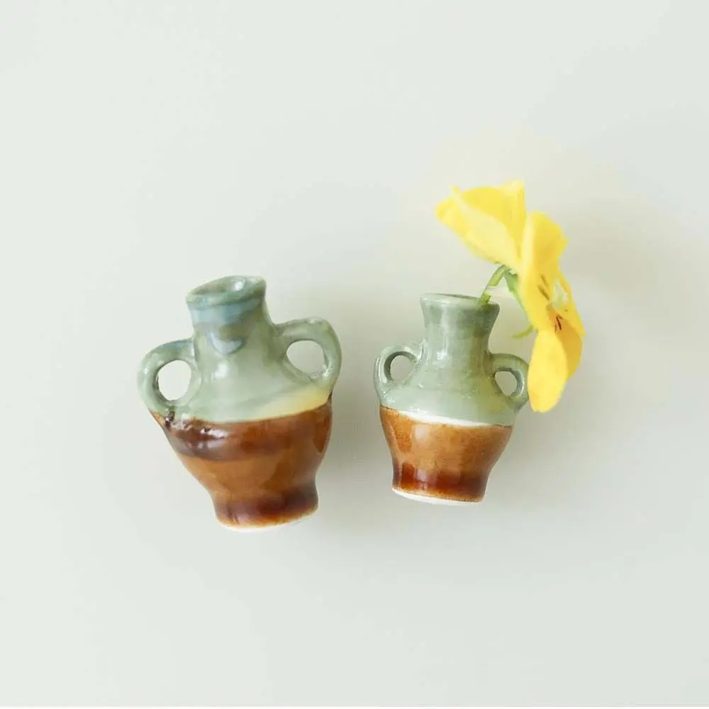 Mini Ceramic Vase Refrigerator Magnet DIY Magnet Vase Fridge Magnets 3D Vase High Quality Plant Fridge Magnet Home Decor