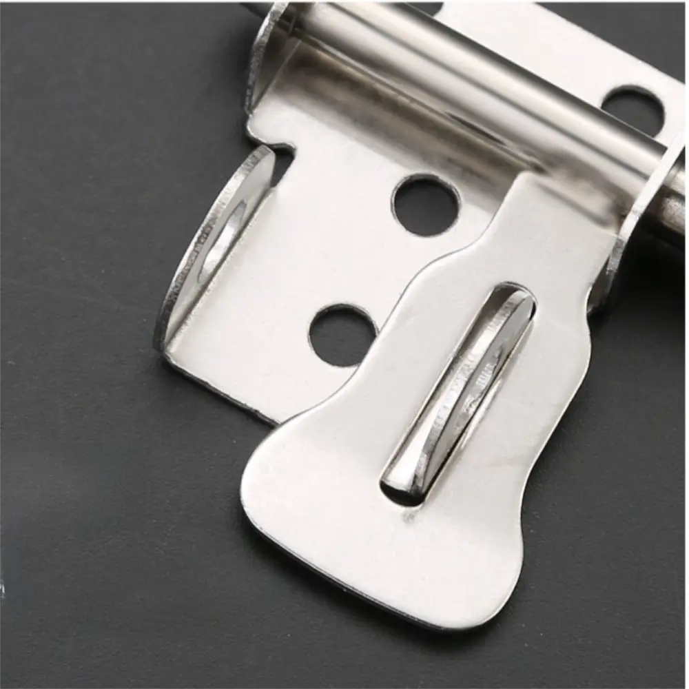 Stainless Steel Door Latch Toilet Door Lock Sliding Mechanism Sliding Bolts Latch Easy Installation Hardware Hasp Lock