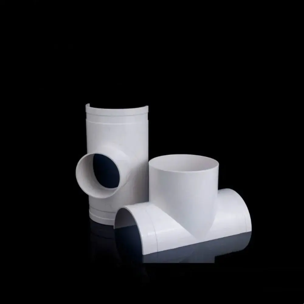 New PVC Tube Repair Patch White Open Tee Drain Pipe Repair Fittings 50 75 110 Tube Connectors Industrial