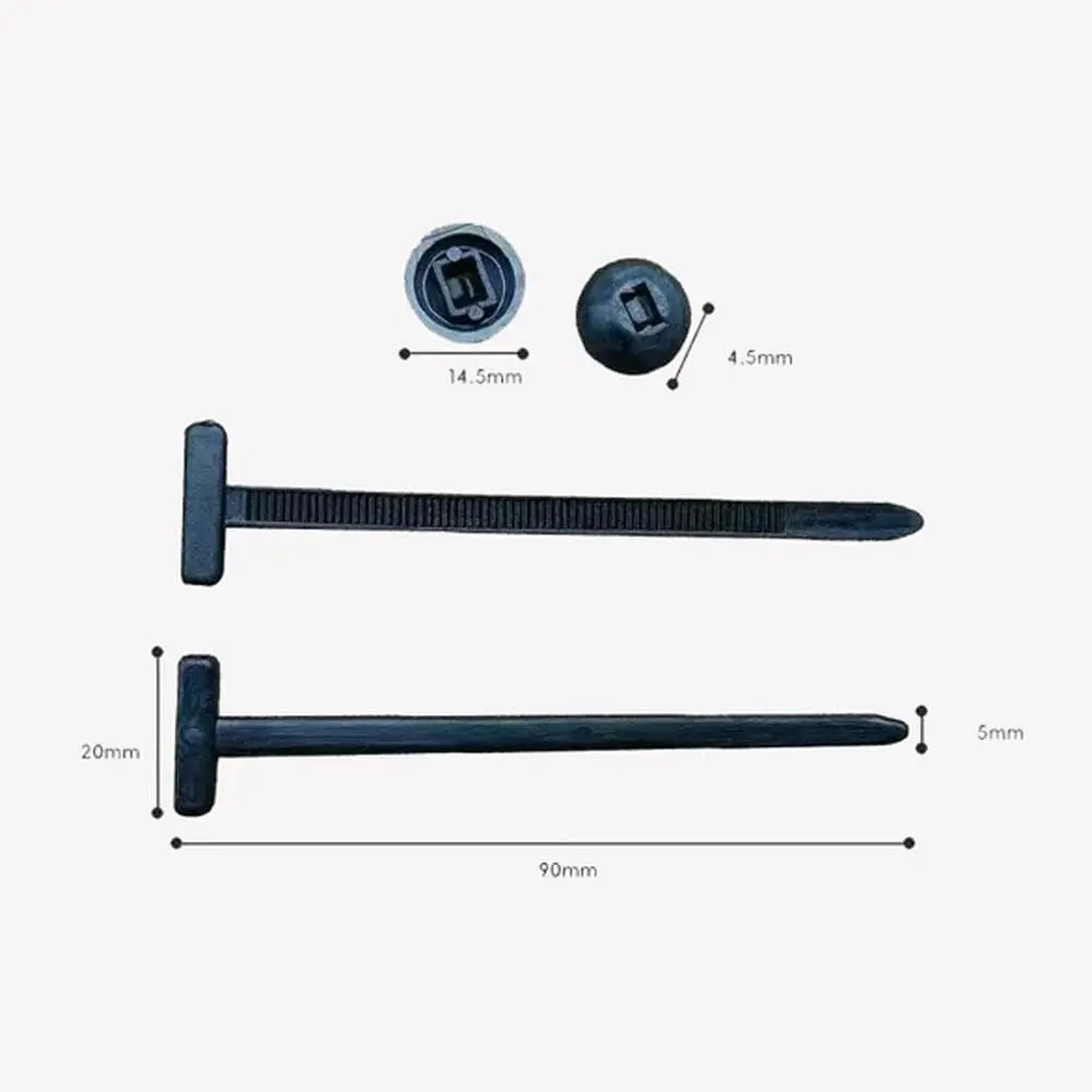 20/50100Pcs Multipurpose Nylon Universal Cable Tie Buckle Self-Locking Nylon Buckle Tie Holder Cable Tie Retainer