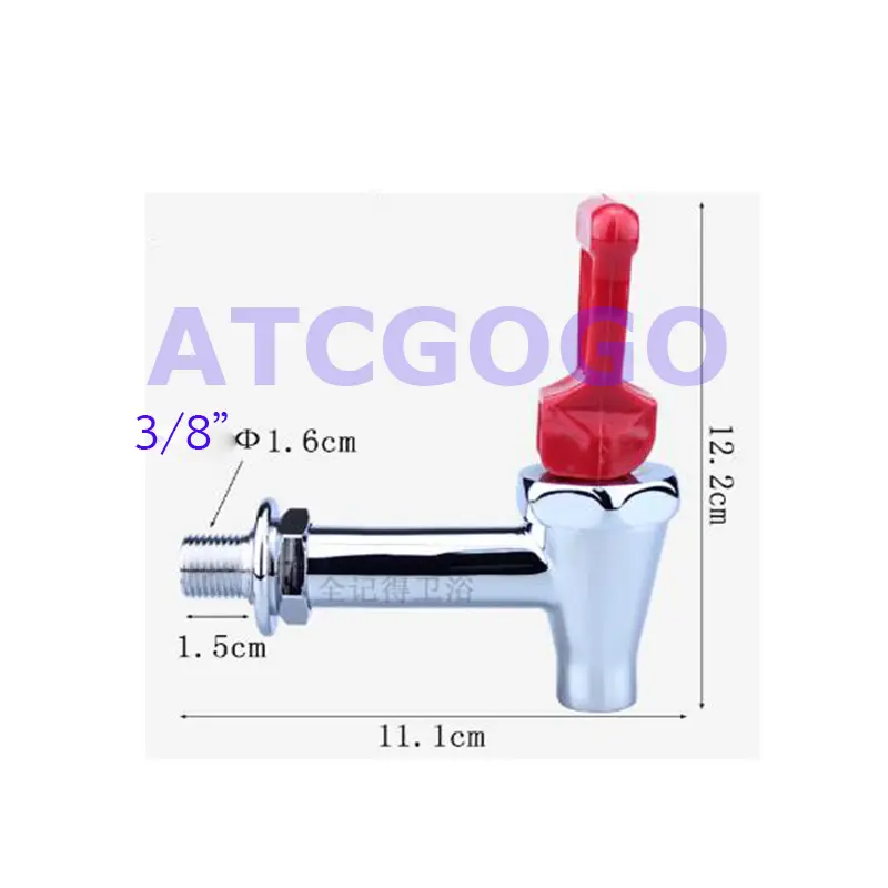 Insulated bucket faucet 3/8 1/2 spout