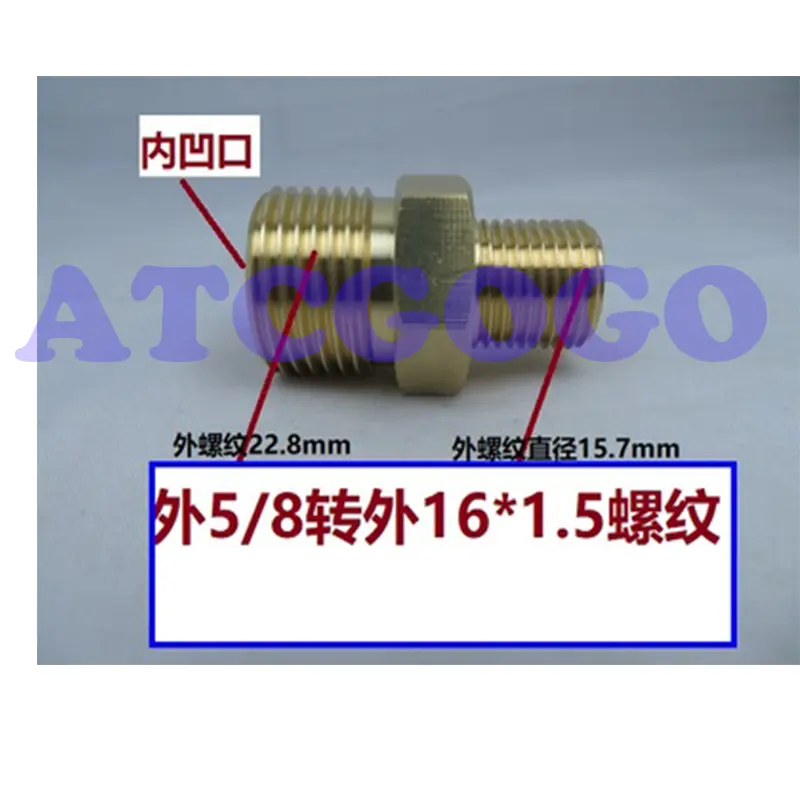G5/8 turn outside G1/4 G5/8 turn G3/8 G5/8 turn 4 points G1/2 oxygen gauge pressure reducing valve Cylinder adapter