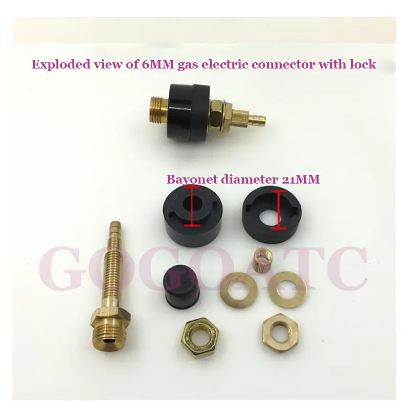 TIG welding machine 200/250 accessories welding torch gas and electric joint