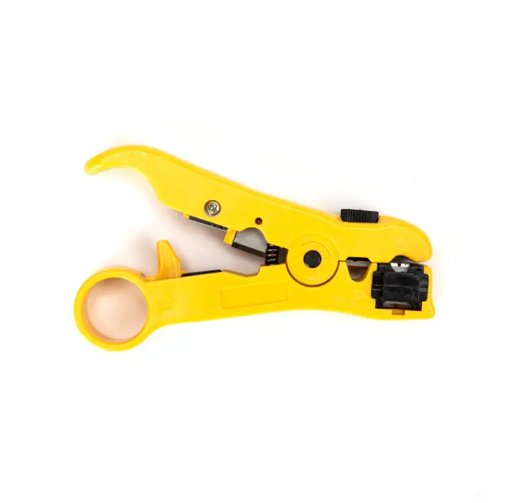 Multifunction Coaxial Cable Stripper Clamp Crimping Plier for RG69/6/11/7 Telephone Flat Wire Line Network Tools