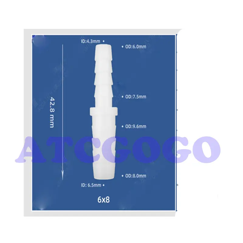Bulkhead straight through, equal diameter fittings, plastic tee fittings, hose fittings