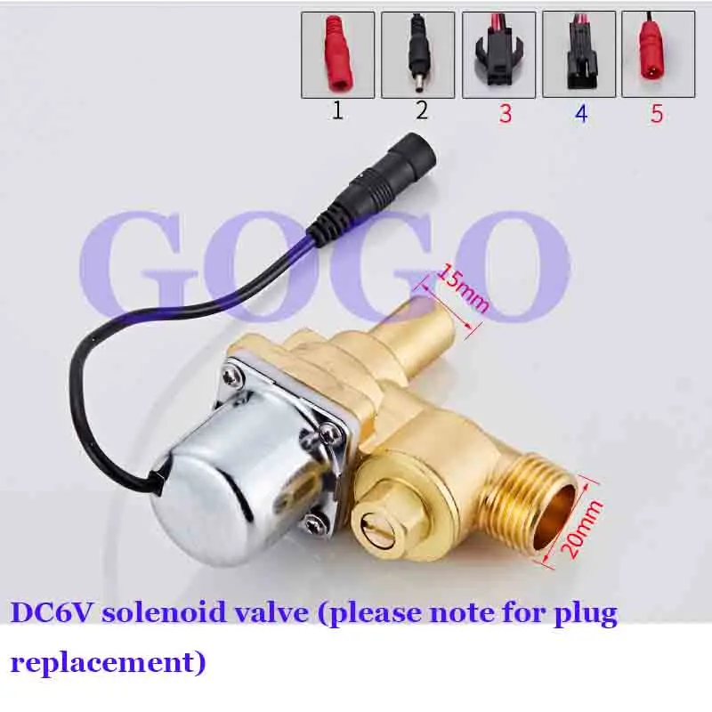 6V concealed urinal sensor, flush valve, faucet solenoid valve, urinal, urinal flusher accessories