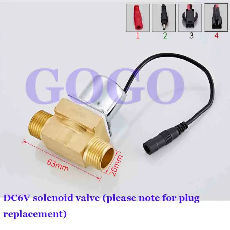 6V concealed urinal sensor, flush valve, faucet solenoid valve, urinal, urinal flusher accessories