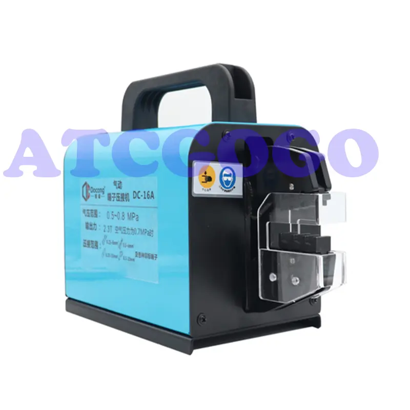 Pneumatic crimping pliers cold pressing terminal 0.5-25mm²  multi-function crimping machine desktop crimping machine