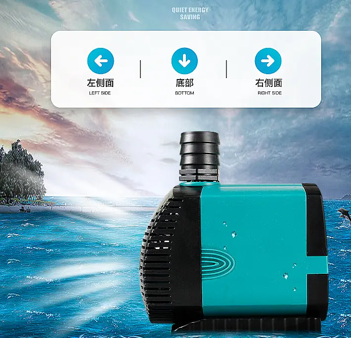 GOGO 220V 25W Submersible Aquarium Water Pumps Filter Fish Tank Aquarium Pond Pool Fountains Waterproof pure copper