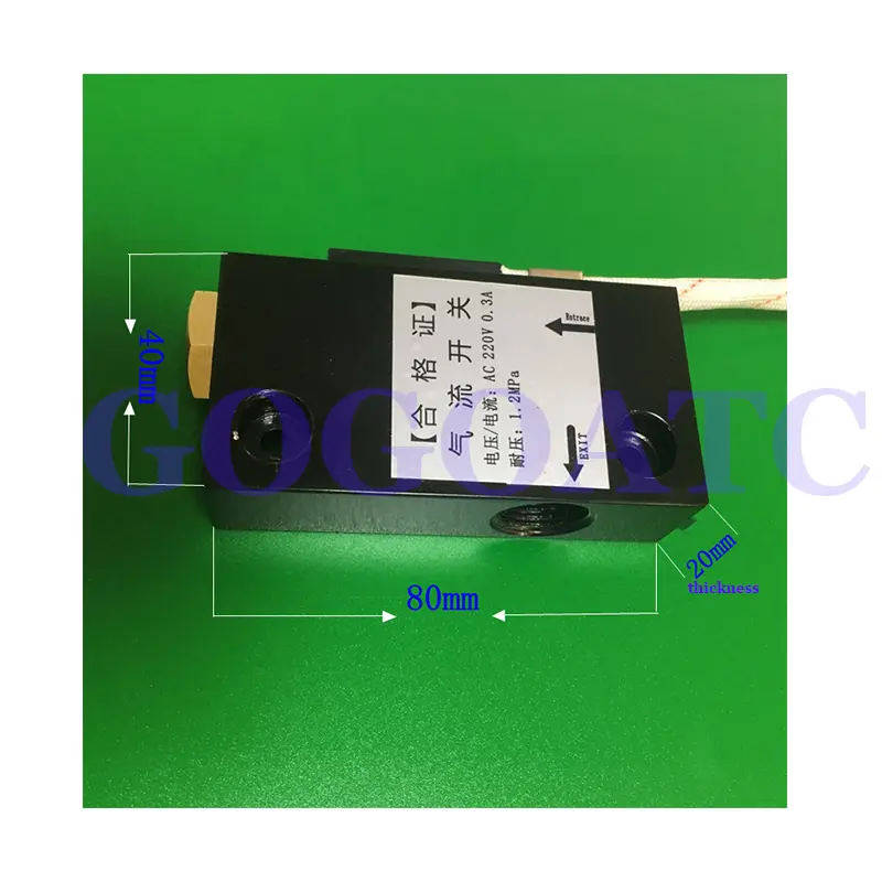 Aluminum body airflow switch, reed pipe induction gas monitoring signal induction switch