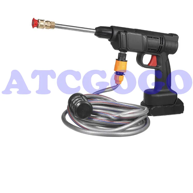 Cordless High Pressure Washer Spray Water Gun Car Wash Pressure Water Nozzle Cleaning Machine