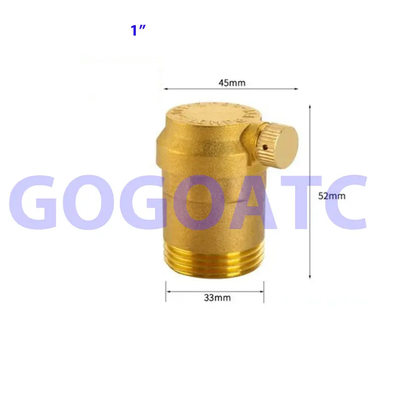 Heating boiler accessories antifreeze valve vertical household brass automatic exhaust valve
