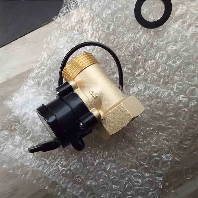 1.5 Inches Water Pump Flow Switch Liquid Booster Solar Heater Brass Magnetic Pressure Automatic Control Valve Sensor 220V