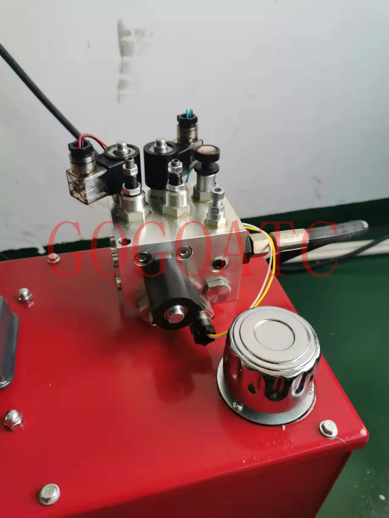Freight elevator elevator double-speed descending valve group, fast-turn slow-speed lifting platform hydraulic station