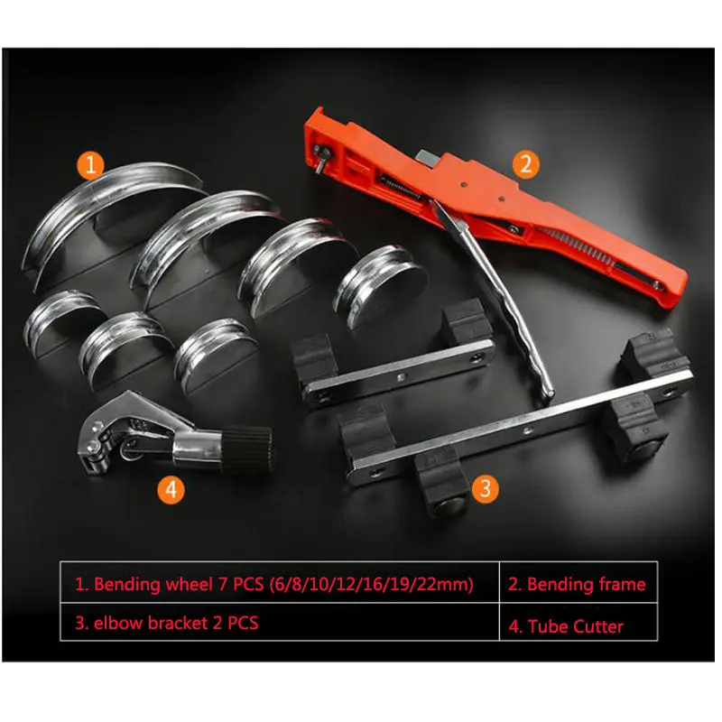 CT-999 Manual Bender for Copper and Aluminum Pipe Bending Tool PVC Stainless Steel Square Pipe Bending Machine